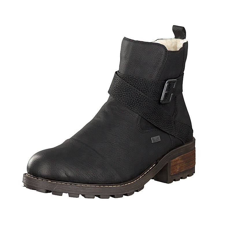 Botas Rieker Y0470-00 Para Mulher - Pretas